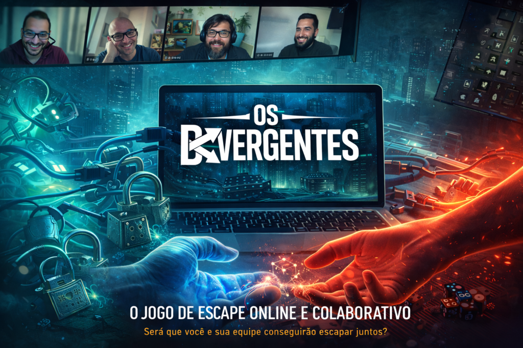 Jogo corporativo Os Divergentes para desenvolvimento de criatividade e trabalho em equipe