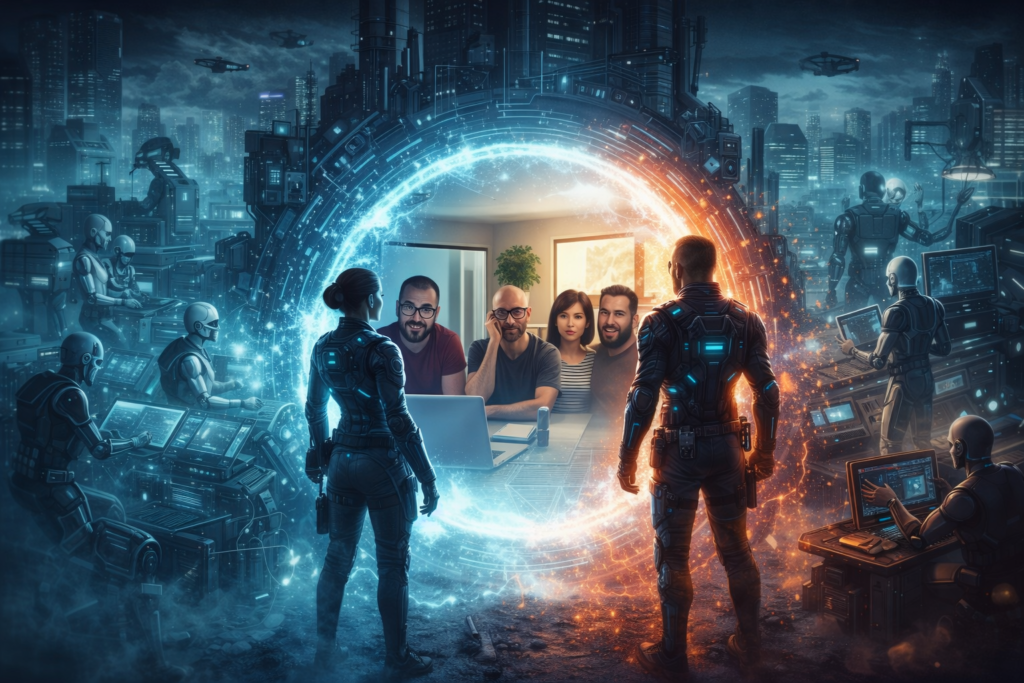 Narrativa futurista do jogo Os Divergentes sobre colaboração e pensamento criativo