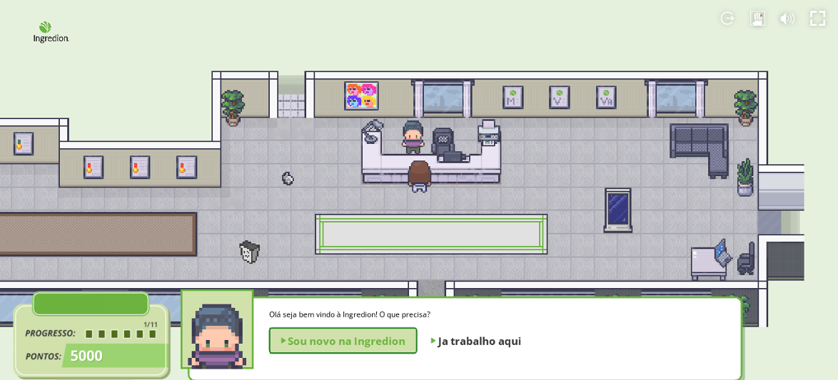 Onboarding gamificado da Ingredion